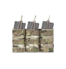 Warrior Triple Open 5.56 Mag Bungee Retention - MultiCam