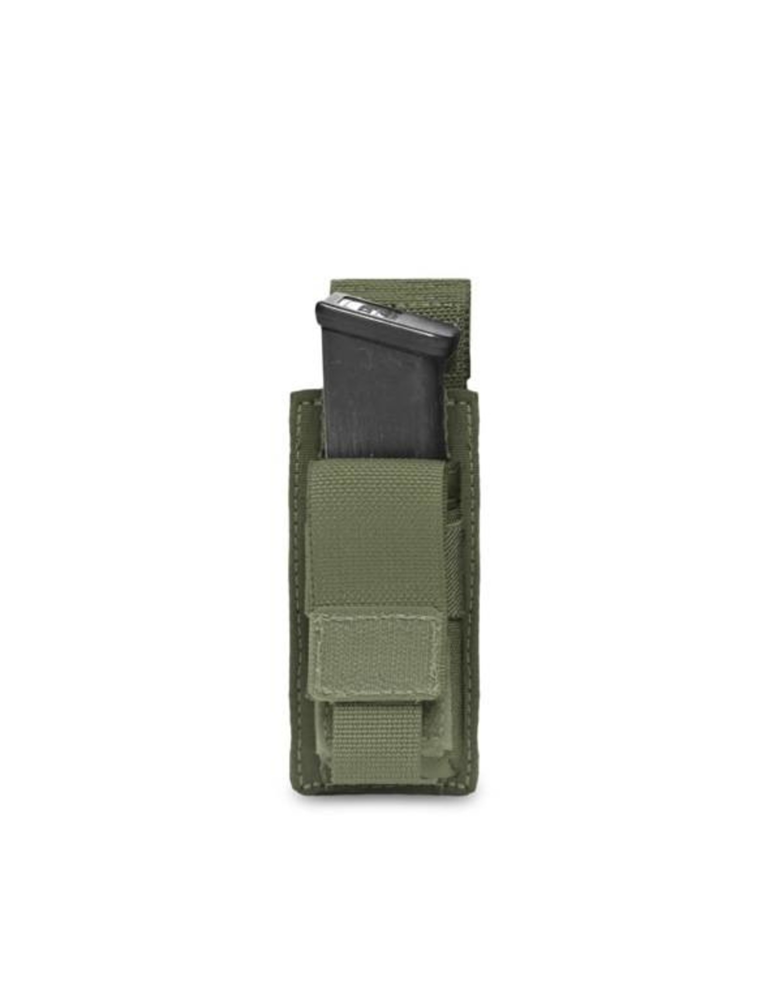 Warrior Direct Single 9mm Direct Action Pistol Mag Pouch - Olive Drab
