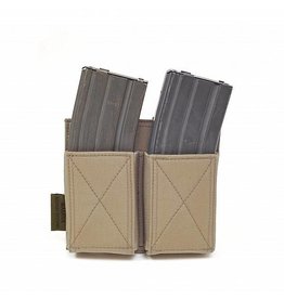 Warrior Double Elastic Mag Pouch - Coyote Tan