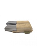 Warrior Double Elastic Mag Pouch - Coyote Tan