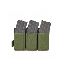 Warrior Elastic Triple Mag Pouch - Olive Drab