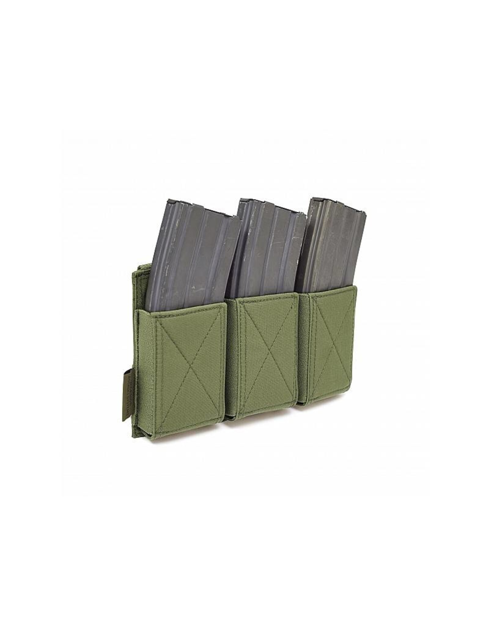 Warrior Triple Elastic Mag Pouch - Olive Drab