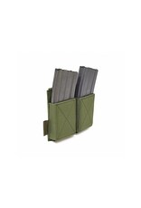 Warrior Elastic Double Mag Pouch - Olive Drab