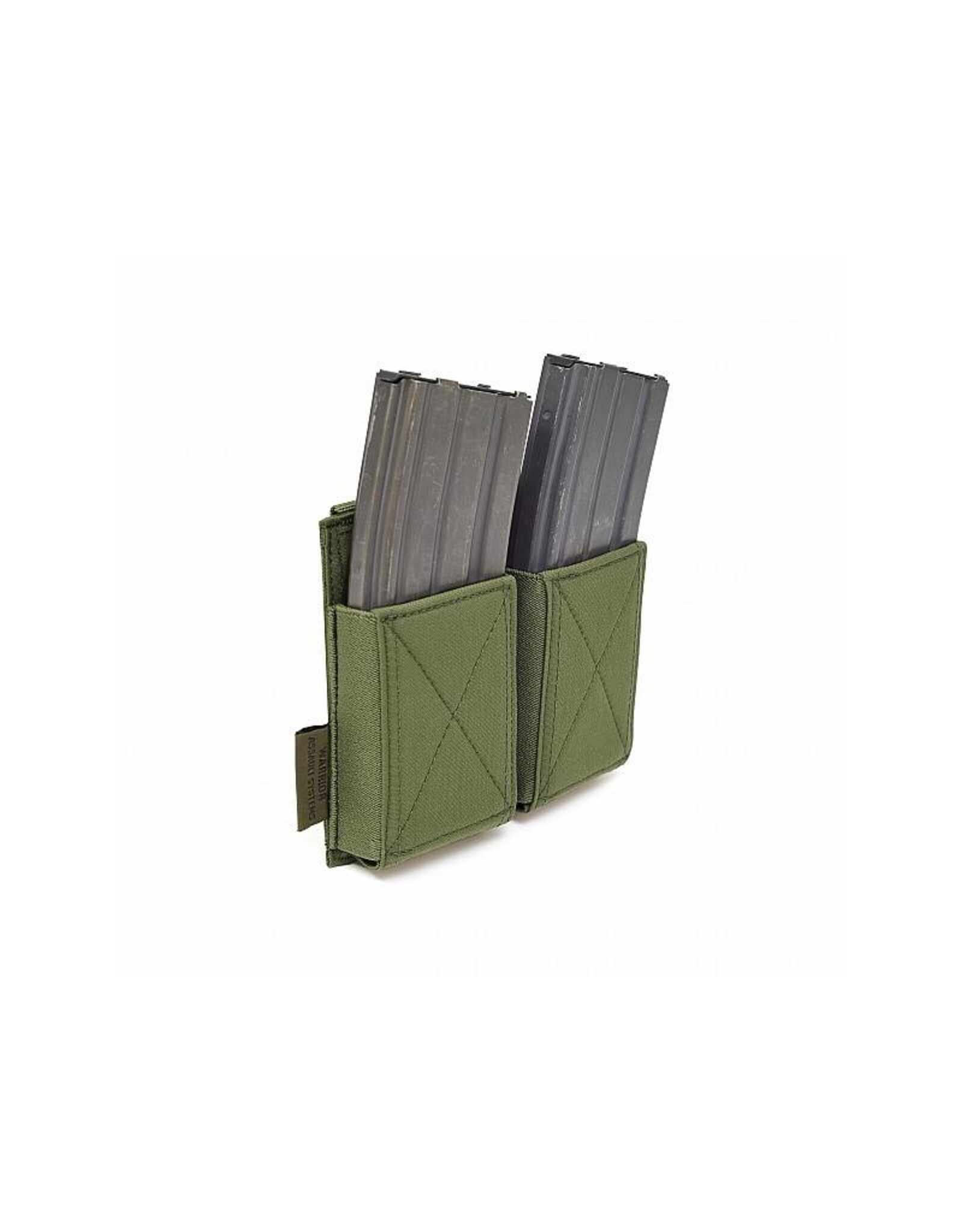 Warrior Elastic Double Mag Pouch - Olive Drab