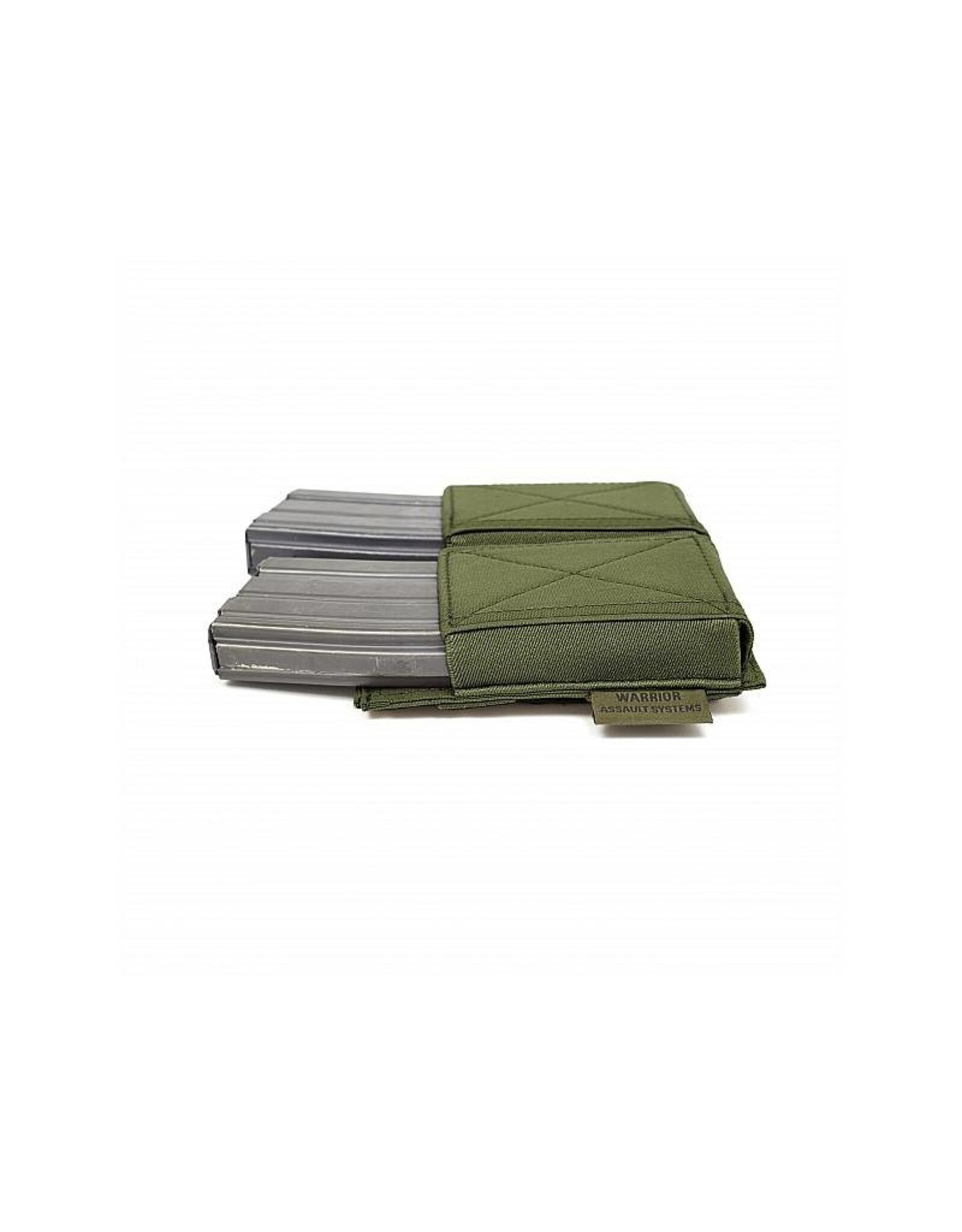 Warrior Elastic Double Mag Pouch - Olive Drab
