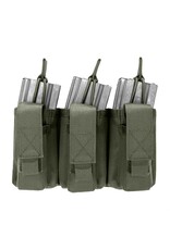 Warrior Triple Open 5.56mm Mag w 3 Pistol Mag Pouches - Olive Drab