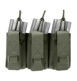 Warrior Triple Open 5.56mm Mag w 3 Pistol Mag Pouches - Olive Drab