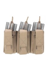 Warrior Triple Open 5.56mm Mag w 3 Pistol Mag Pouches - Coyote Tan