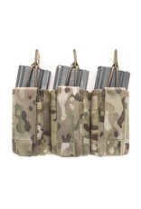 Warrior Triple Open 5.56mm Mag w 3 Pistol Mag Pouches - MultiCam