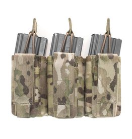 Warrior Triple Open 5.56mm Mag w 3 Pistol Mag Pouches - MultiCam