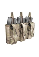 Warrior Triple Open 5.56mm Mag w 3 Pistol Mag Pouches - MultiCam