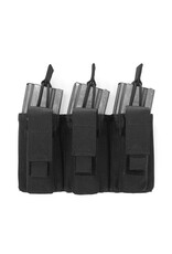 Warrior Triple Open 5.56mm Mag w 3 Pistol Mag Pouches - Black