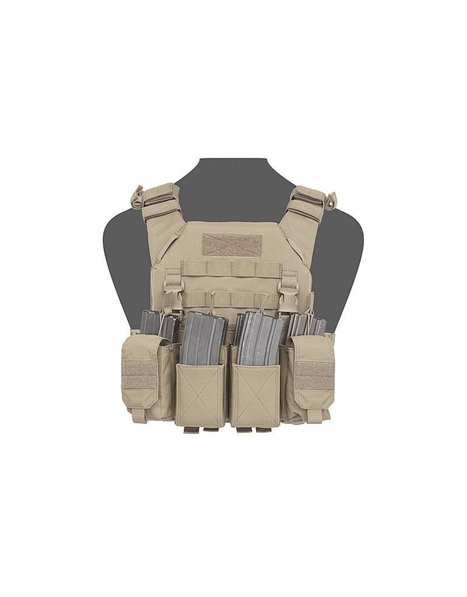 Warrior Recon Plate Carrier w Pathfinder Chest Rig - Coyote Tan