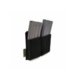 Warrior Double Elastic Mag Pouch - Black