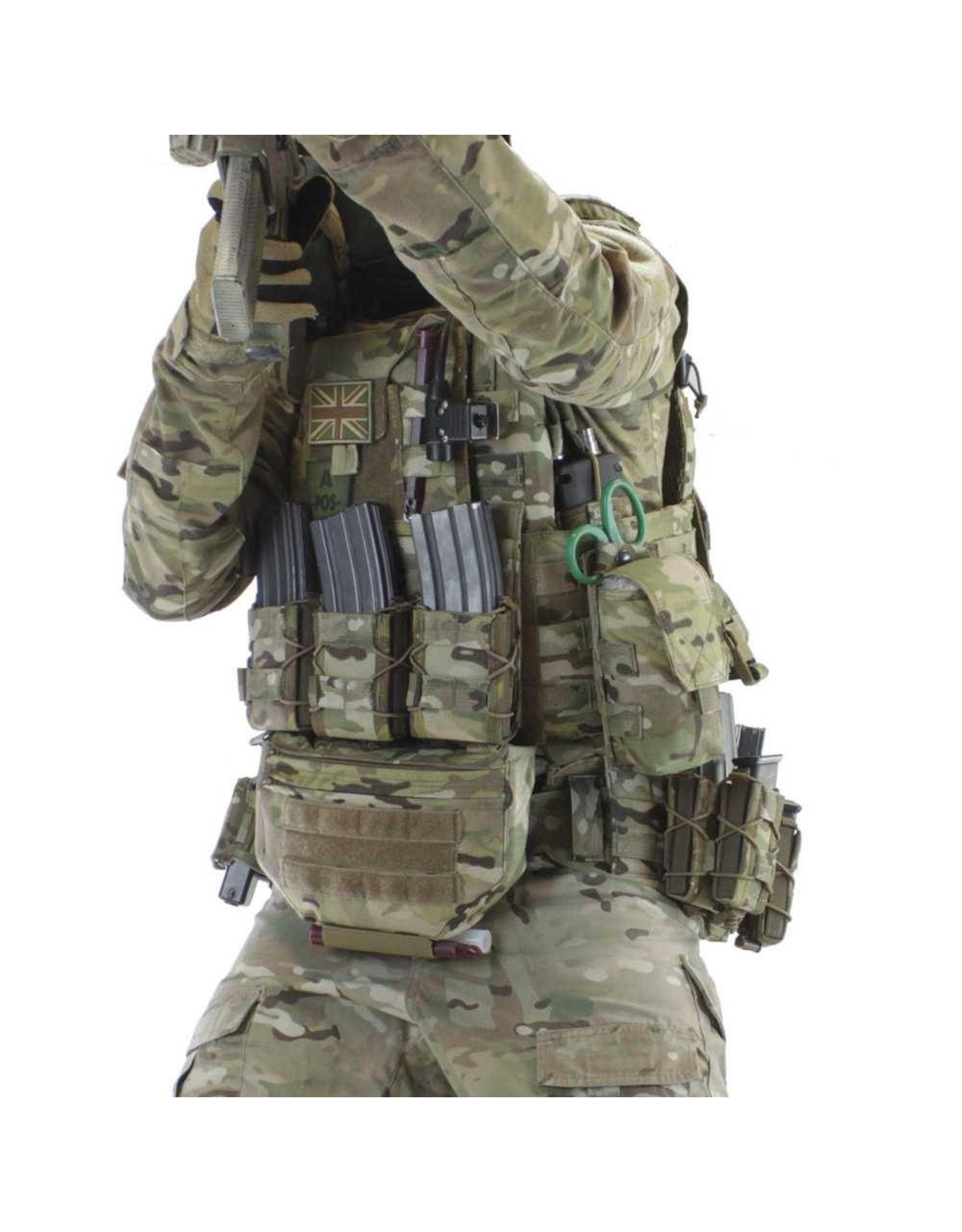 Warrior Drop Down Velcro Utility Pouch - MultiCam
