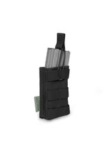Warrior Single Open 5.56 Mag Bungee Retention- Black