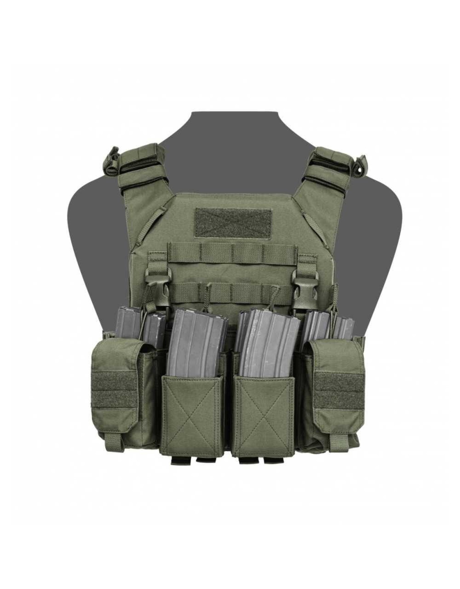 Warrior Recon Plate Carrier w Pathfinder Chestrig - Olive Drab