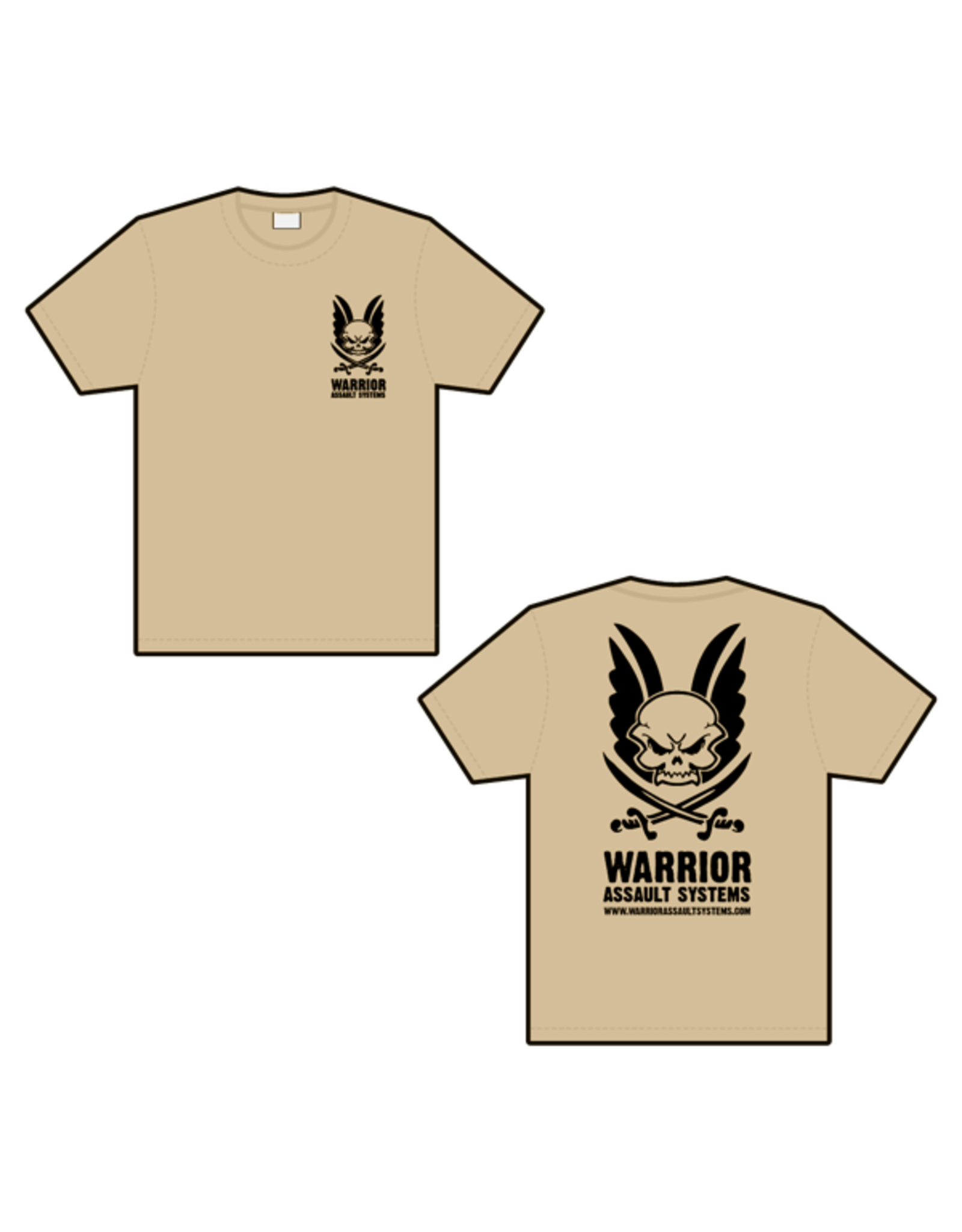 Warrior Logo T-Shirt - Tan