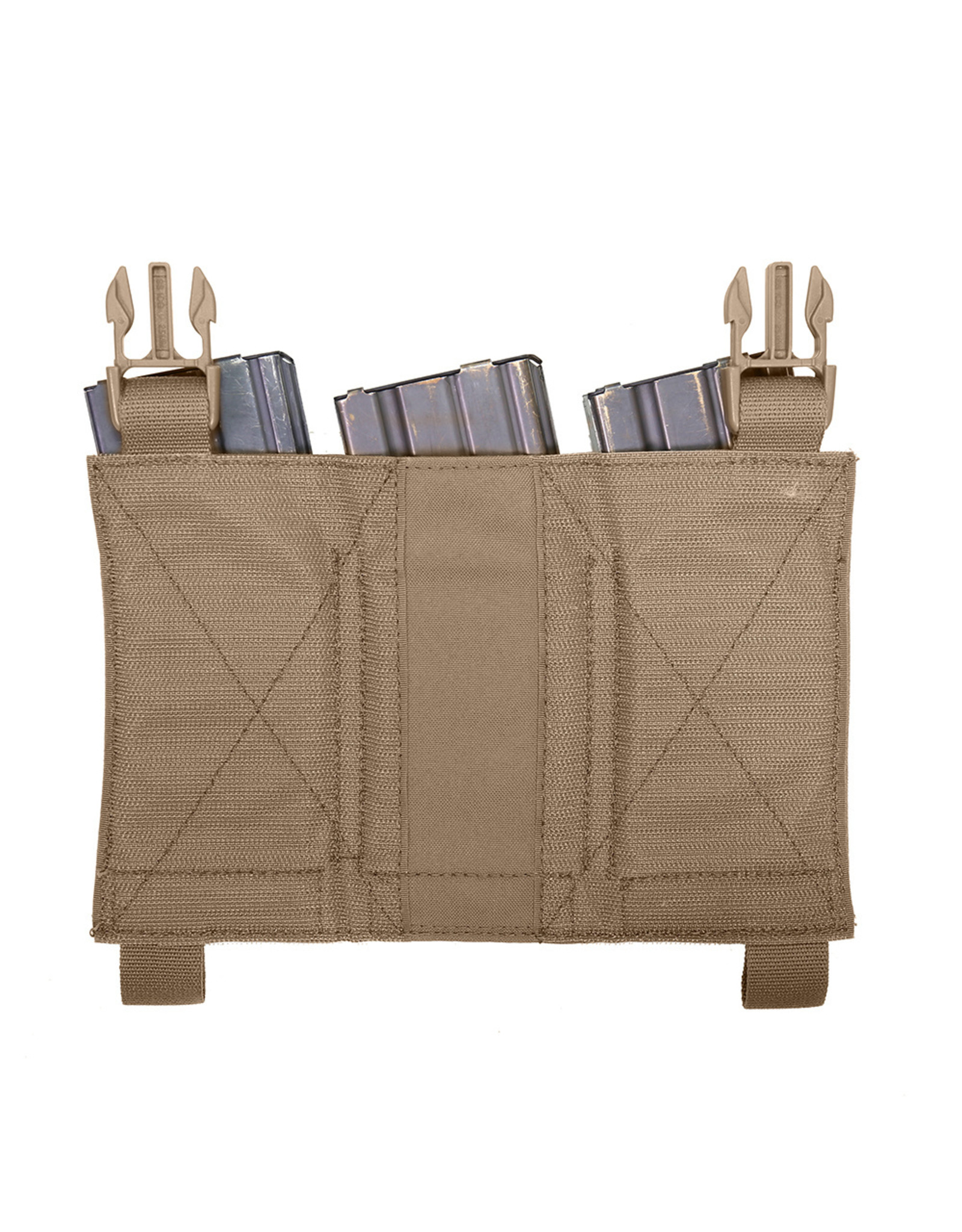 Warrior Detachable Triple Elastic Molle Pouch â€“ Coyote Tan