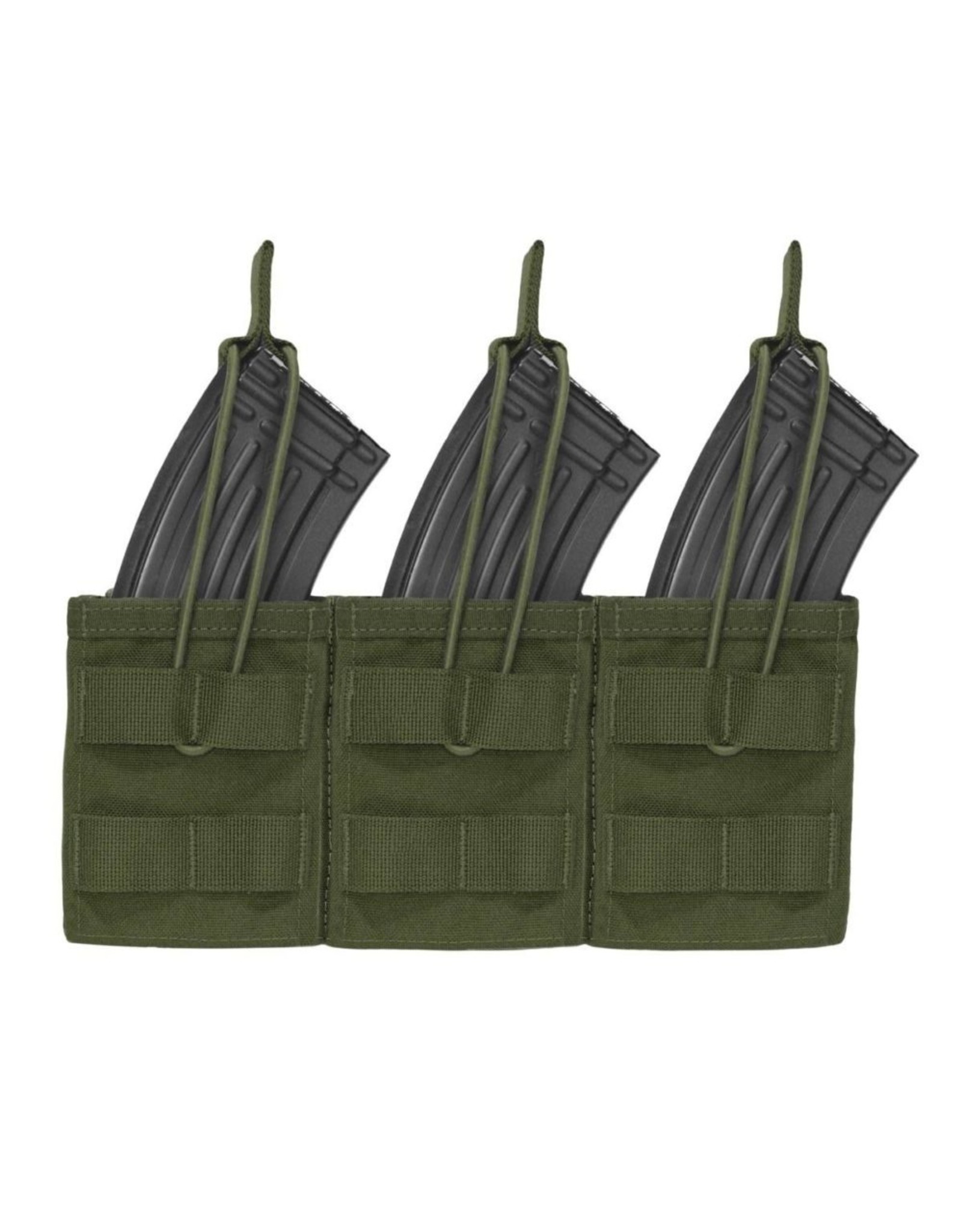 Warrior Triple Open AK 7.62 Mag Pouch - Olive Drab