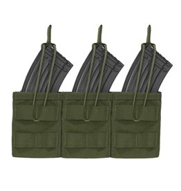 Warrior Triple Open AK 7.62 Mag Pouch - Olive Drab