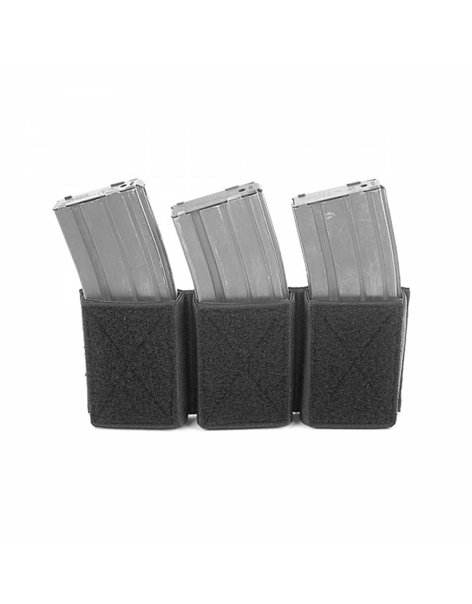 Warrior Triple Velcro Mag Pouch 5.56 - Black