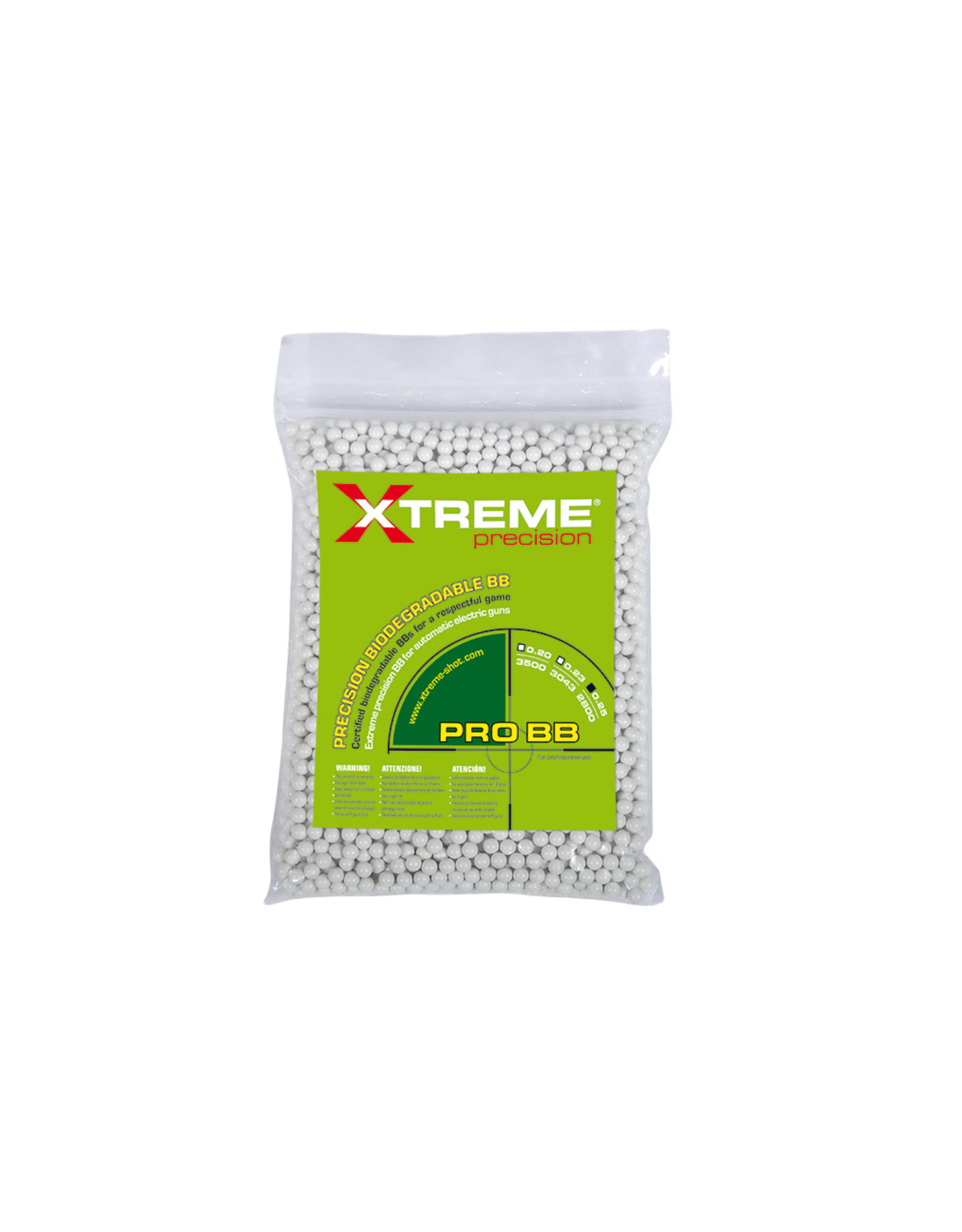 Xtreme Precision  0.25gr  2800rds Bio BB,s  - White