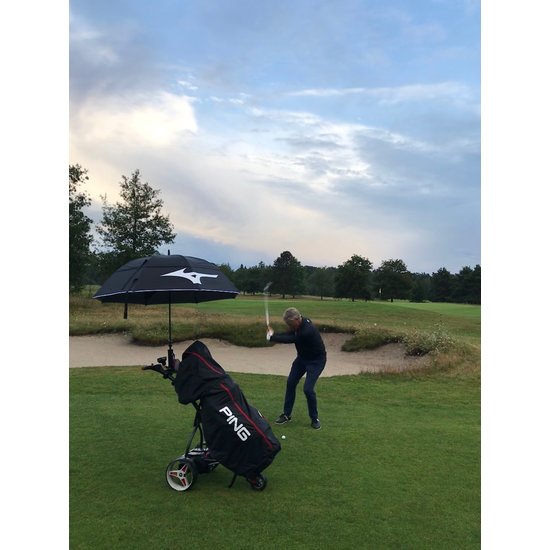 Mizuno Twin Canopy Umbrella navy/red