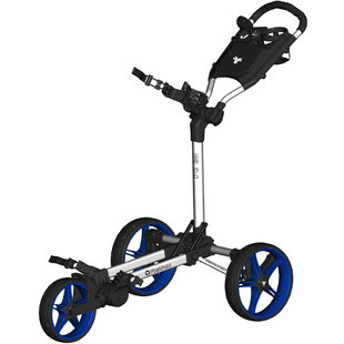 Fastfold Slim  golftrolley blauw/wit