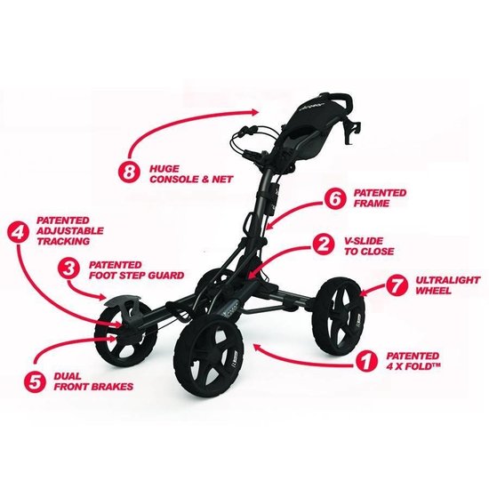 Clicgear Clicgear 8.0 plus golftrolley zilver