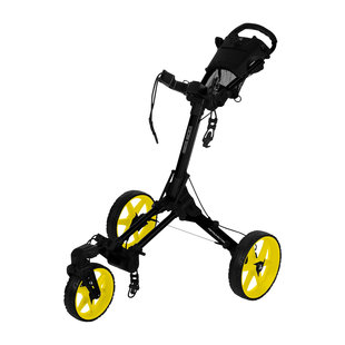 Fastfold Dice golftrolley zwart/geel