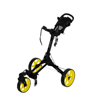 Fastfold Dice golftrolley zwart/geel