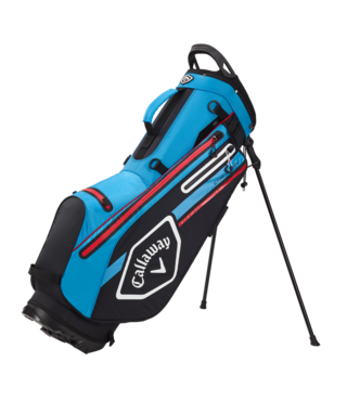 Callaway Chev Dry standbag zwart/blauw/rood