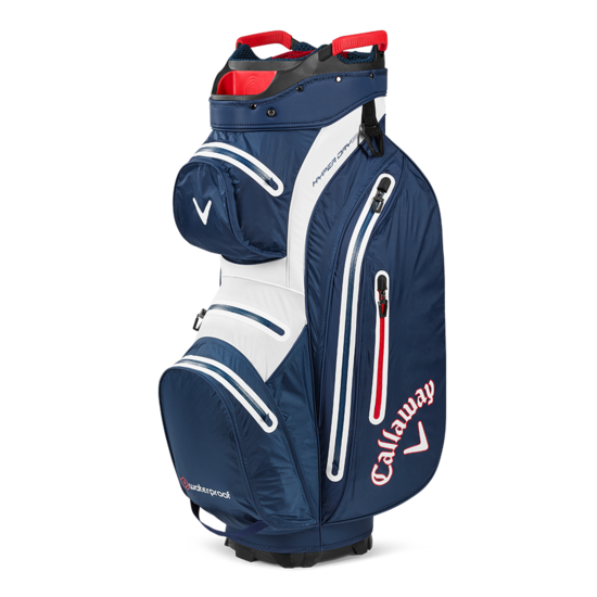 Callaway Callaway Hyper Dry 15 cartbag blauw/wit