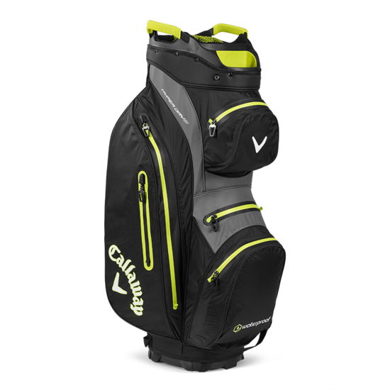 Callaway Callaway Hyper Dry 15 cartbag zwart/grijs/lime