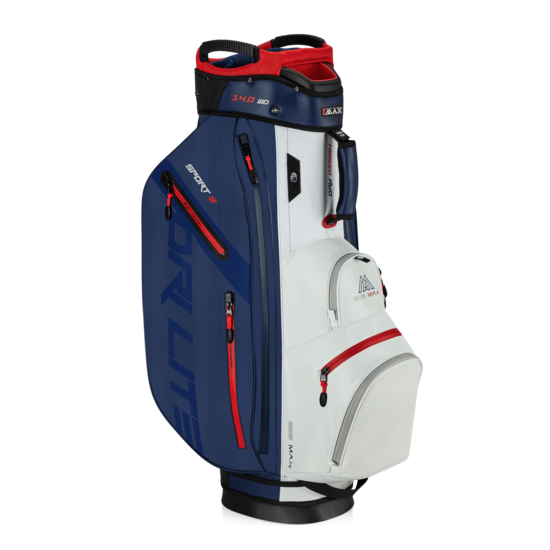 Big Max Big Max Dri Lite Sport 3 cartbag navy/wit/rood