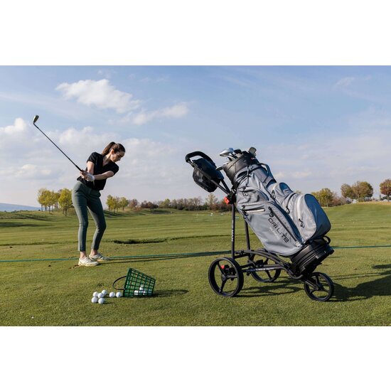 Big Max Big Max Dri Lite Silencio 2 cartbag grijs/zwart/rood