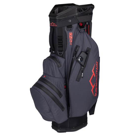 Sun Mountain Sun Mountain H2NO Lite cartbag black/steel/red