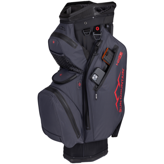 Sun Mountain Sun Mountain H2NO Staff Cartbag black/steel/red