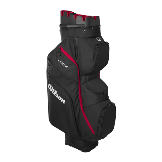 Wilson Staff Wilson Staff I Lock cartbag zwart/rood