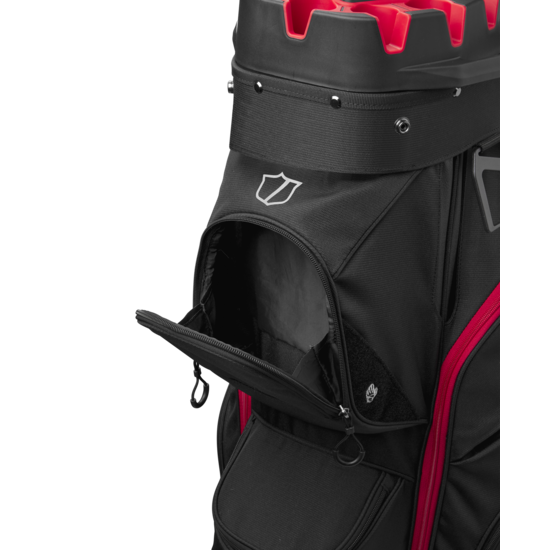 Wilson Staff Wilson Staff I Lock cartbag zwart/rood