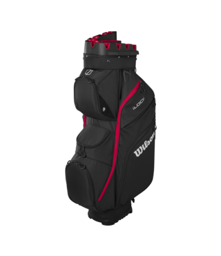 Wilson Staff I Lock cartbag zwart/rood