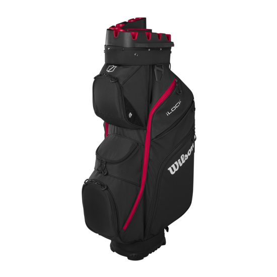 Wilson Staff Wilson Staff I Lock cartbag zwart/rood