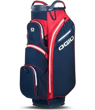 Ogio All Elements Silencer cartbag rood/wit/blauw