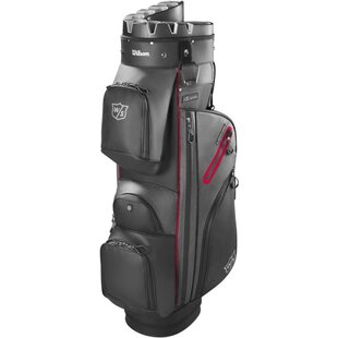 Wilson Staff I Lock Dry cartbag zwart/rood