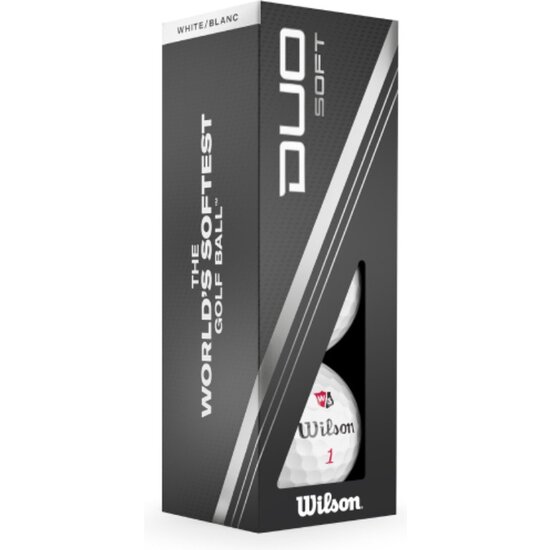 Wilson Staff Wilson Staff DUO Soft Golfballen 2023 - Wit - 12 Stuks