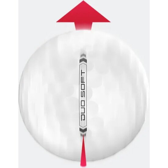 Wilson Staff Wilson Staff DUO Soft Golfballen 2023 - Wit - 12 Stuks