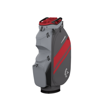Callaway Chase 14 cartbag 2026 steel/graphite/red