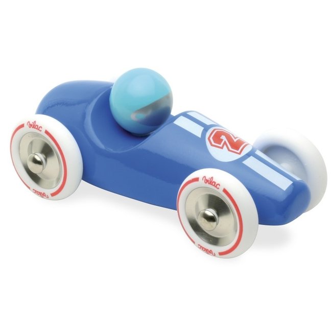 Vilac Racing car wood blue large