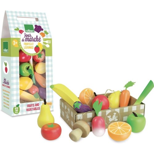 Vilac Fruits and vegetables in a crate Vilac Fruits and vegetables in a crate